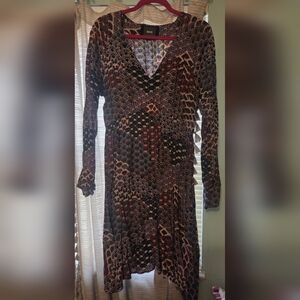 Anthropologie Multicolor Long Sleeve Dress